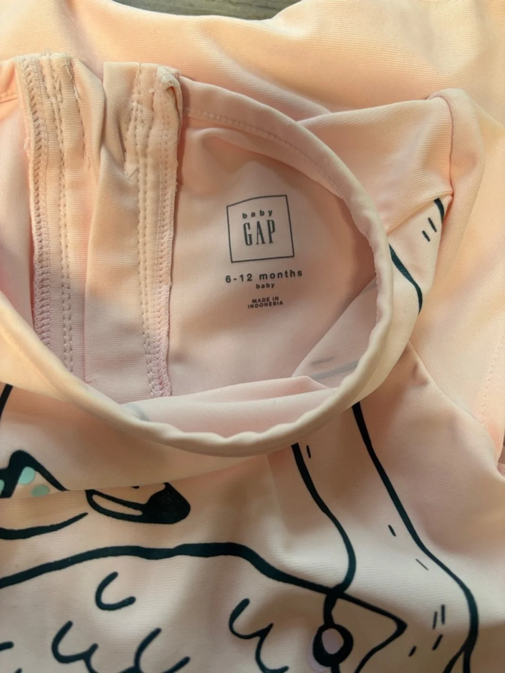 baby GAP flamingo Swimsuit - Size 6-12 Months